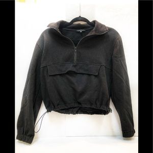 Black half zip sweatshirt size small